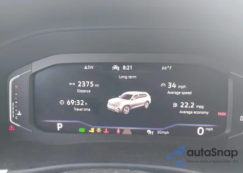 2022 Volkswagen Atlas 3.6L V6 Se W/Technology from USA, damaged, VIN 1V2JR2CA6NC518824